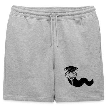 L’obtention du diplôme d’études secondaires Caterpillar a été approuvée par l’université - Short de survêtement homme premium - gris chiné - Devant - AI Model Male 178 light (178cm)
