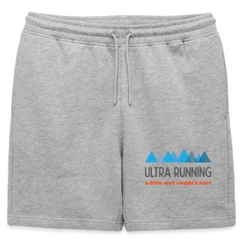 Ultra Running - Un peu de Ver ne peut pas faire de mal - Short de survêtement homme premium - gris chiné - Devant - AI Model Male 178 light (178cm)