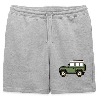 Voiture tout-terrain - Short de survêtement homme premium - gris chiné - Devant - AI Model Male 178 light (178cm)