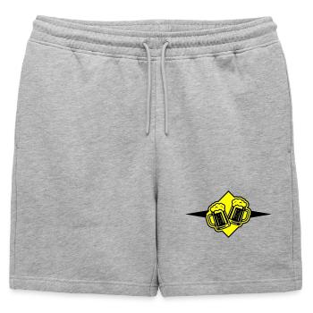 Beer Mug Beer Icon - Mens' Premium Organic Sweatshorts - heather grey - Front - AI Model Male 178 light (178cm)