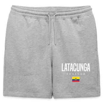 Latacunga Équateur Équatoriens - Short de survêtement homme premium - gris chiné - Devant - AI Model Male 178 light (178cm)