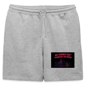 IMG_20250911_150657_565 - Short de survêtement homme premium - gris chiné - Devant - AI Model Male 178 light (178cm)