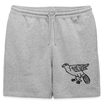 aigle - Short de survêtement homme premium - gris chiné - Devant - AI Model Male 178 light (178cm)