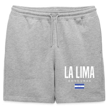 La Lima, Honduras, Honduras - Short de survêtement homme premium - gris chiné - Devant - AI Model Male 178 light (178cm)
