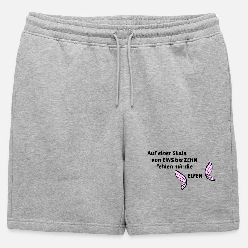 Elfen - Männer Premium Organic Sweatshorts - Grau meliert
