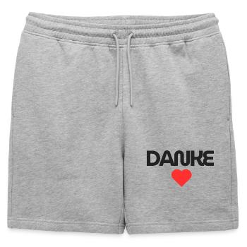 Remerciements chaleureux Design pour la gratitude - Short de survêtement homme premium - gris chiné - Devant - AI Model Male 178 light (178cm)