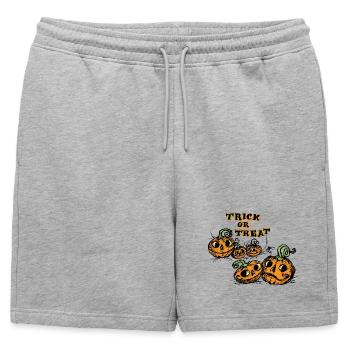 Halloween Trick or Treat Mignon - Short de survêtement homme premium - gris chiné - Devant - AI Model Male 178 light (178cm)