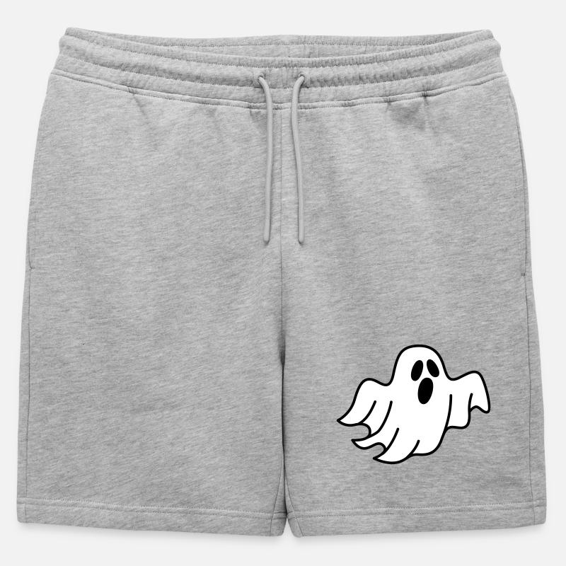 Geist oder Gespenst - Männer Premium Organic Sweatshorts - Grau meliert
