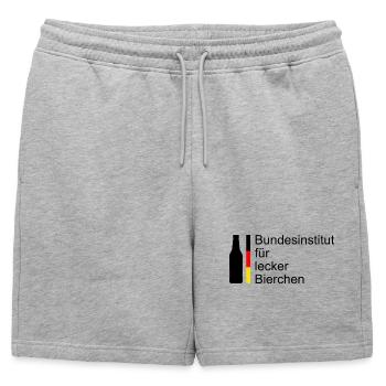 Institut fédéral des bières délicieuses - Short de survêtement homme premium - gris chiné - Devant - AI Model Male 178 light (178cm)