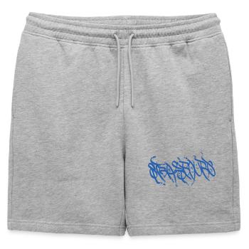Le Souvenir Bleu de Strasbourg (Rues de Strasbourg) - Short de survêtement homme premium - gris chiné - Devant - AI Model Male 178 light (178cm)