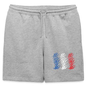 Strasbourg Wildstyle T-Shirt - Short de survêtement homme premium - gris chiné - Devant - AI Model Male 178 light (178cm)