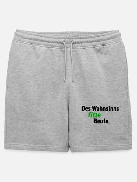 Insanely fit prey - Mens' Premium Organic Sweatshorts - heather grey