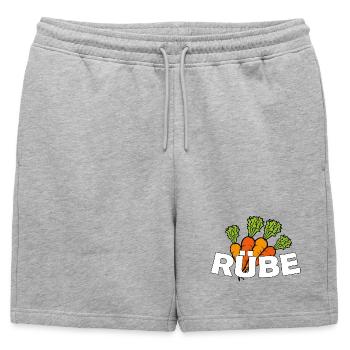 Turnip - Mens' Premium Organic Sweatshorts - heather grey - Front - AI Model Male 178 light (178cm)