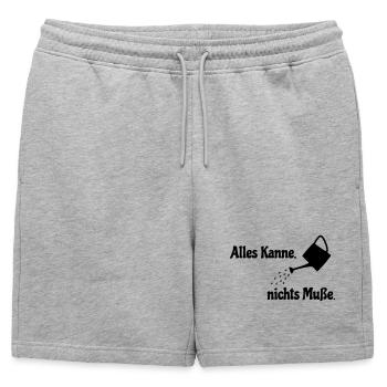 All Jug - Mens' Premium Organic Sweatshorts - heather grey - Front - AI Model Male 178 light (178cm)