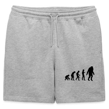 Bigfoot Sasquatch Cache-cache Dictons - Short de survêtement homme premium - gris chiné - Devant - AI Model Male 178 light (178cm)