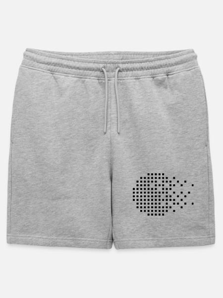 Geometric Circle out of dots - Mens' Premium Organic Sweatshorts - heather grey