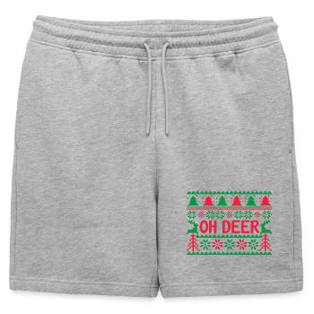 Pull moche - Oh Deer - Short de survêtement homme premium - gris chiné - Devant - AI Model Male 178 light (178cm)