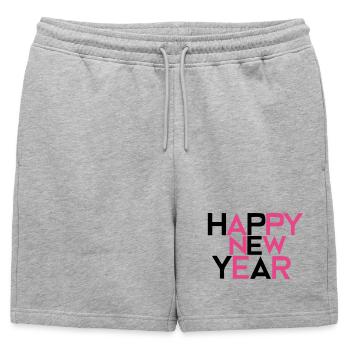 Bonne Année #2 - Short de survêtement homme premium - gris chiné - Devant - AI Model Male 178 light (178cm)