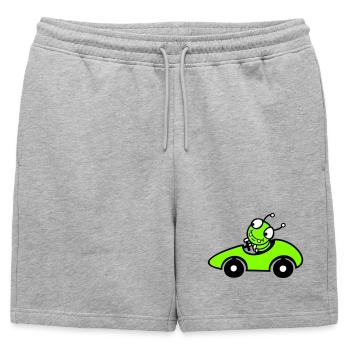 Caterpillar Worm Voiture de course Voiture de course Conduite rapide Sports - Short de survêtement homme premium - gris chiné - Devant - AI Model Male 178 light (178cm)