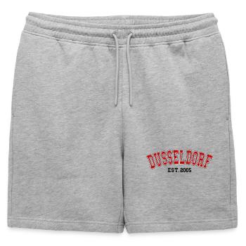 Düsseldorf Fondée en 2005 - Short de survêtement homme premium - gris chiné - Devant - AI Model Male 178 light (178cm)