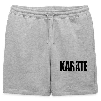 Conception classique du karaté – Force et discipline - Short de survêtement homme premium - gris chiné - Devant - AI Model Male 178 light (178cm)