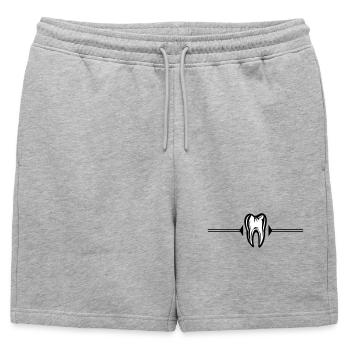 Tooth Icon Dentist - Mens' Premium Organic Sweatshorts - heather grey - Front - AI Model Male 178 light (178cm)