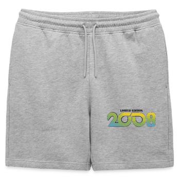 Limited Edition 2008 Retro - Mens' Premium Organic Sweatshorts - heather grey - Front - AI Model Male 178 light (178cm)