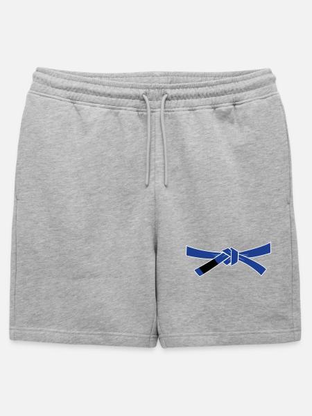 Bluebelt - Blaugurt - Männer Premium Organic Sweatshorts - Grau meliert
