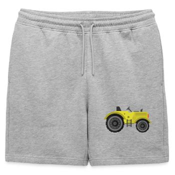 tracteur - Short de survêtement homme premium - gris chiné - Devant - AI Model Male 178 light (178cm)