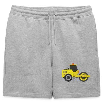 Rouleau compresseur - Short de survêtement homme premium - gris chiné - Devant - AI Model Male 178 light (178cm)