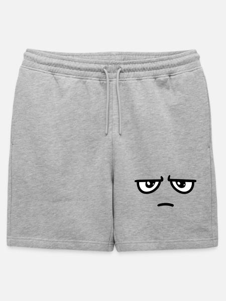 pas impressionné - Short de survêtement homme premium - gris chiné
