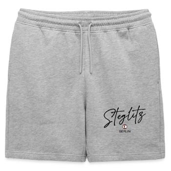 Steglitz - Drapeau de Berlin - Ours de Berlin - Short de survêtement homme premium - gris chiné - Devant - AI Model Male 178 light (178cm)
