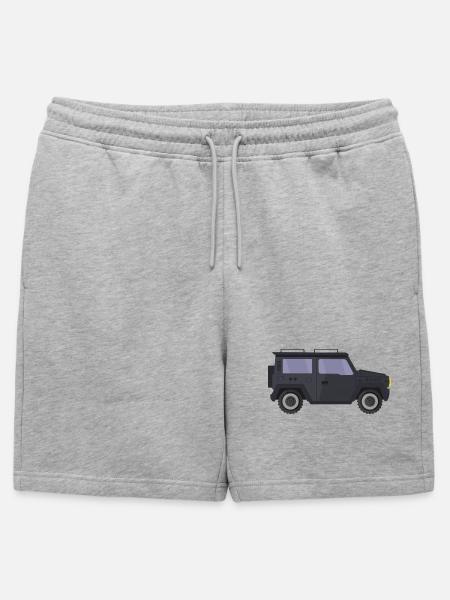 Jeep - Short de survêtement homme premium - gris chiné