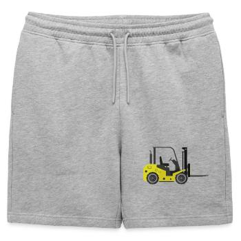 Chariot élévateur - Short de survêtement homme premium - gris chiné - Devant - AI Model Male 178 light (178cm)