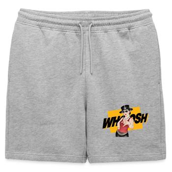 WHOOSH GIRL - nice people - Short de survêtement homme premium - gris chiné - Devant - AI Model Male 178 light (178cm)
