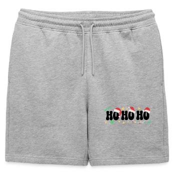 Ho Ho Ho Ho Chapeaux de Père Noël - Short de survêtement homme premium - gris chiné - Devant - AI Model Male 178 light (178cm)