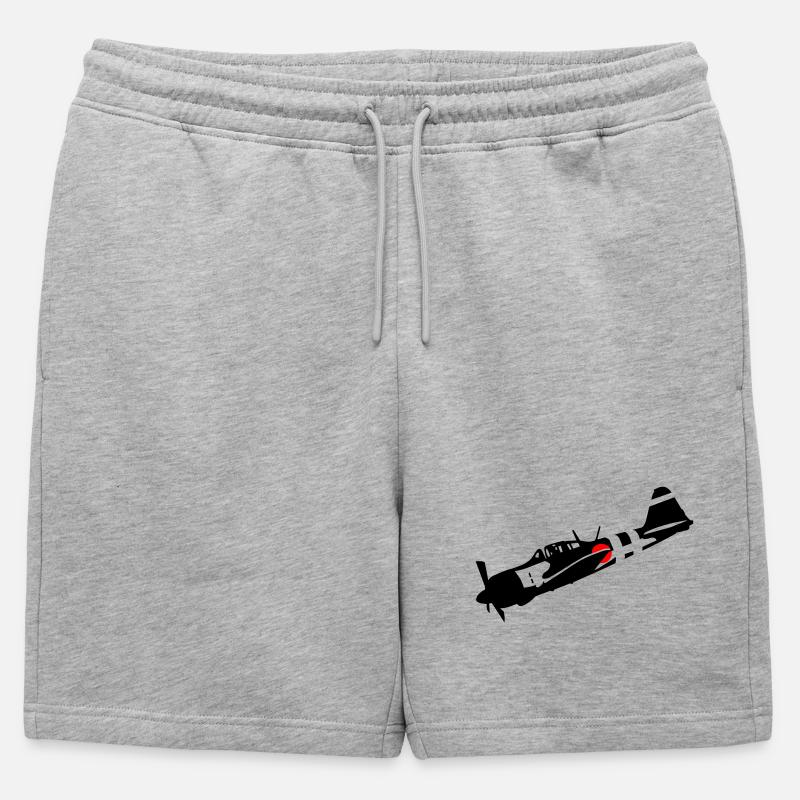 Zero - Männer Premium Organic Sweatshorts - Grau meliert