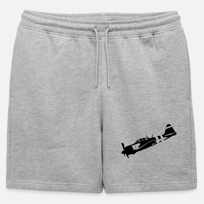 Zero - Männer Premium Organic Sweatshorts - Grau meliert