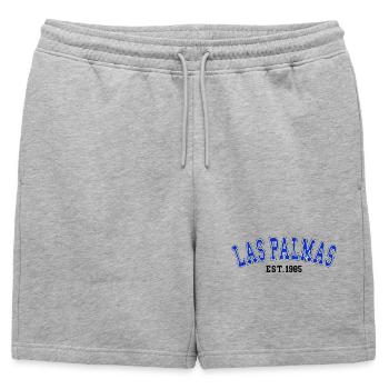 Las Palmas Est. 1985 - Short de survêtement homme premium - gris chiné - Devant - AI Model Male 178 light (178cm)