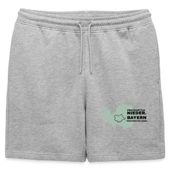Basse-Bavière | DINGOLFING-LANDAU - Short de survêtement homme premium - gris chiné - Devant - AI Model Male 178 light (178cm)
