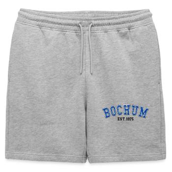 Bochum Est. 1975 - Short de survêtement homme premium - gris chiné - Devant - AI Model Male 178 light (178cm)