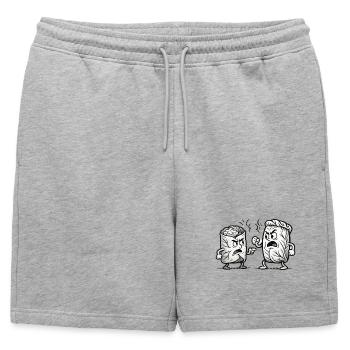 Dispute Dolma vs Golubzi - Short de survêtement homme premium - gris chiné - Devant - AI Model Male 178 light (178cm)