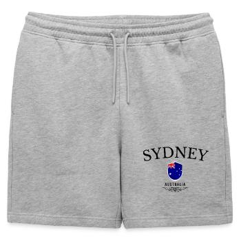 Souvenir Sydney, Sydney, Australie - Short de survêtement homme premium - gris chiné - Devant - AI Model Male 178 light (178cm)
