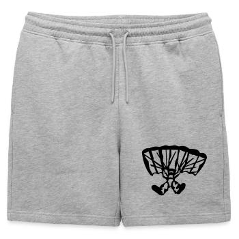 parachutiste - Short de survêtement homme premium - gris chiné - Devant - AI Model Male 178 light (178cm)