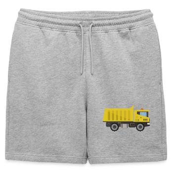 Camion - Short de survêtement homme premium - gris chiné - Devant - AI Model Male 178 light (178cm)