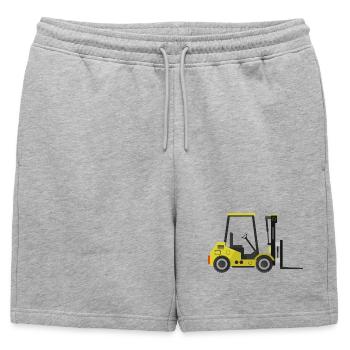 Chariot élévateur - Short de survêtement homme premium - gris chiné - Devant - AI Model Male 178 light (178cm)