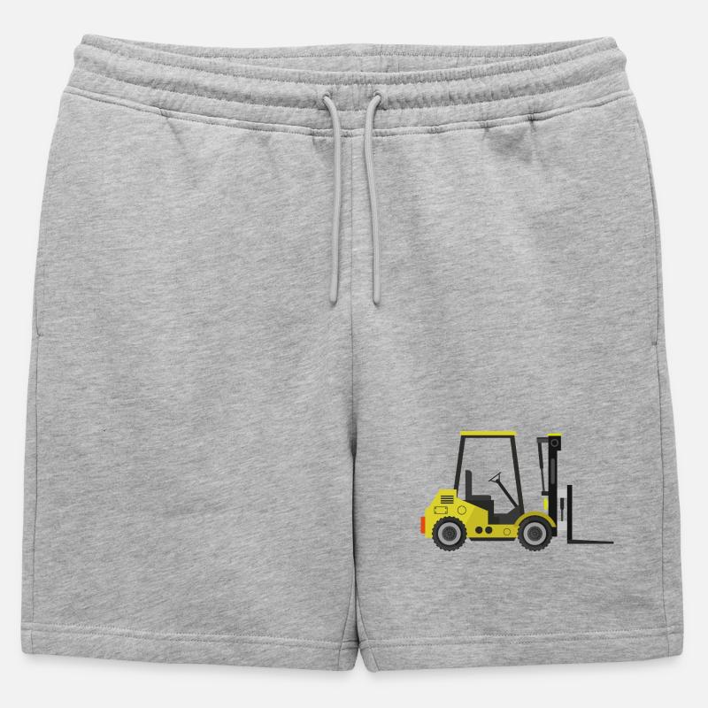 Gabelstapler - Männer Premium Organic Sweatshorts - Grau meliert
