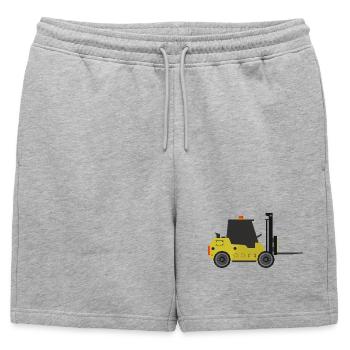 Chariot élévateur - Short de survêtement homme premium - gris chiné - Devant - AI Model Male 178 light (178cm)