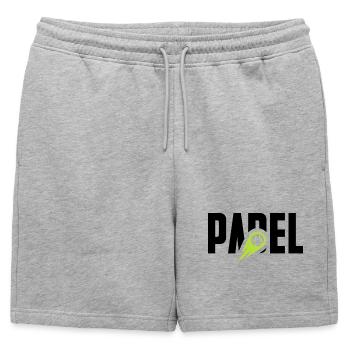Padel - Short de survêtement homme premium - gris chiné - Devant - AI Model Male 178 light (178cm)