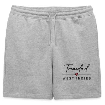 Trinité-et-Tobago - Antilles - Caraïbes - Short de survêtement homme premium - gris chiné - Devant - AI Model Male 178 light (178cm)